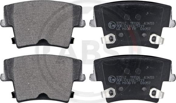 A.B.S. 37512 - Brake Pad Set, disc brake onlydrive.pro