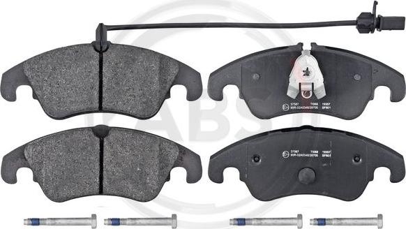 A.B.S. 37587 - Brake Pad Set, disc brake onlydrive.pro