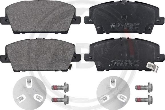 A.B.S. 37529 - Brake Pad Set, disc brake onlydrive.pro