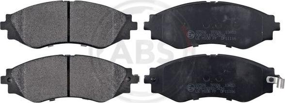 A.B.S. 37526 - Brake Pad Set, disc brake onlydrive.pro