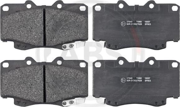 A.B.S. 37649 - Brake Pad Set, disc brake onlydrive.pro