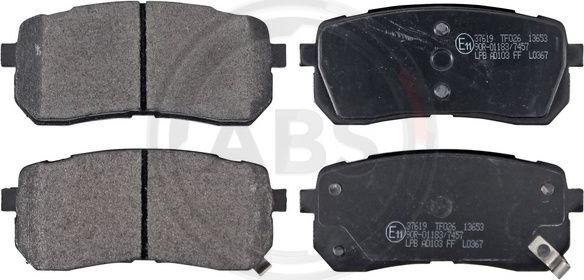 A.B.S. 37619 - Brake Pad Set, disc brake onlydrive.pro