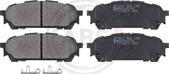 A.B.S. 37611 - Brake Pad Set, disc brake onlydrive.pro