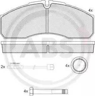 A.B.S. 37634 - Brake Pad Set, disc brake onlydrive.pro