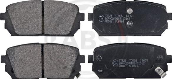 A.B.S. 37621 - Brake Pad Set, disc brake onlydrive.pro