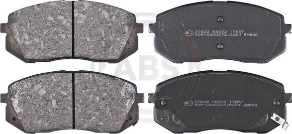 A.B.S. 37622 - Brake Pad Set, disc brake onlydrive.pro