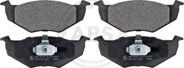 A.B.S. 37092 - Brake Pad Set, disc brake onlydrive.pro