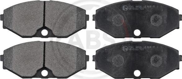 A.B.S. 37161 - Brake Pad Set, disc brake onlydrive.pro