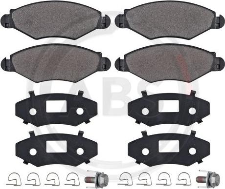 A.B.S. 37105 - Brake Pad Set, disc brake onlydrive.pro