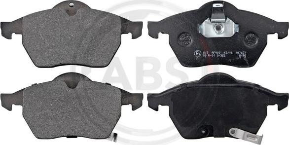 A.B.S. 37116 - Brake Pad Set, disc brake onlydrive.pro