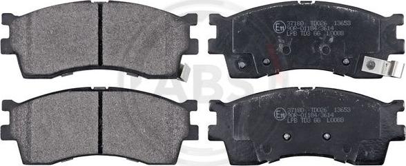 A.B.S. 37180 - Brake Pad Set, disc brake onlydrive.pro