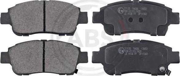 A.B.S. 37135 - Brake Pad Set, disc brake onlydrive.pro