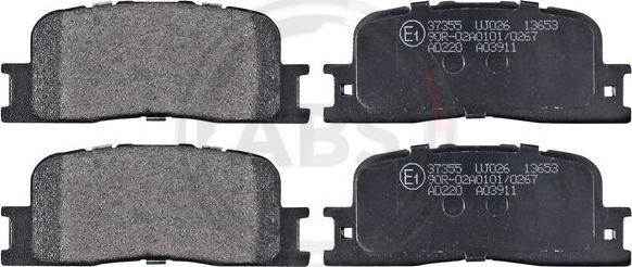 A.B.S. 37355 - Brake Pad Set, disc brake onlydrive.pro