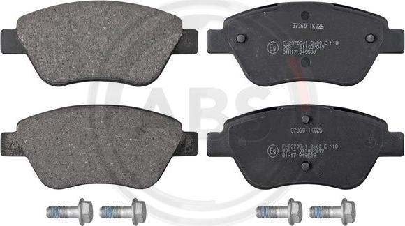 A.B.S. 37360 - Brake Pad Set, disc brake onlydrive.pro