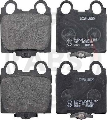 A.B.S. 37258 - Brake Pad Set, disc brake onlydrive.pro