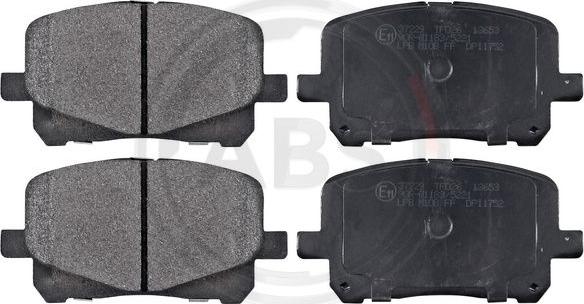 A.B.S. 37229 - Brake Pad Set, disc brake onlydrive.pro