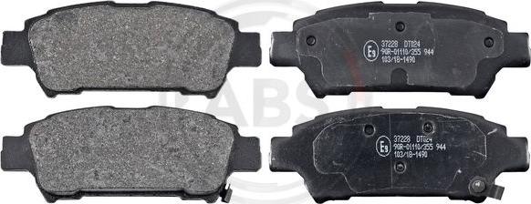 A.B.S. 37228 - Brake Pad Set, disc brake onlydrive.pro