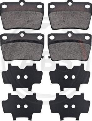 A.B.S. 37227 - Brake Pad Set, disc brake onlydrive.pro