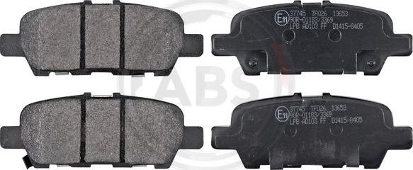 A.B.S. 37745 - Brake Pad Set, disc brake onlydrive.pro