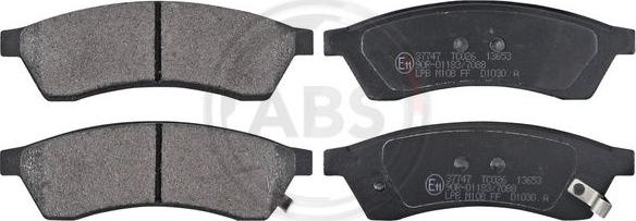 A.B.S. 37747 - Brake Pad Set, disc brake onlydrive.pro