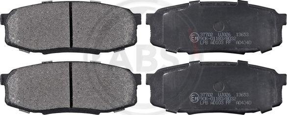 A.B.S. 37702 - Brake Pad Set, disc brake onlydrive.pro