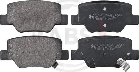 A.B.S. 37735 - Brake Pad Set, disc brake onlydrive.pro