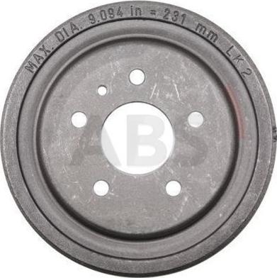 A.B.S. 2738-S - Brake Drum onlydrive.pro