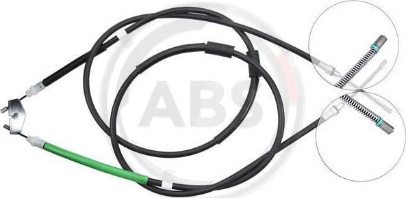 A.B.S. K12405 - Cable, parking brake onlydrive.pro