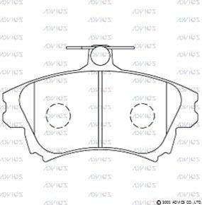 AISIN SN969 - Brake Pad Set, disc brake onlydrive.pro