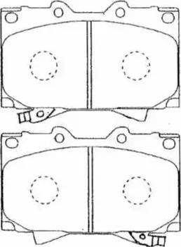 AISIN A1N144 - Brake Pad Set, disc brake onlydrive.pro