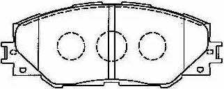 AISIN A1N129 - Brake Pad Set, disc brake onlydrive.pro