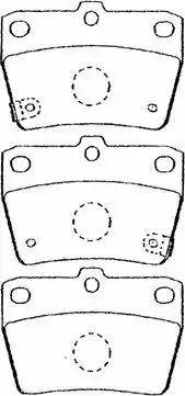 AISIN A2N031 - Brake Pad Set, disc brake onlydrive.pro