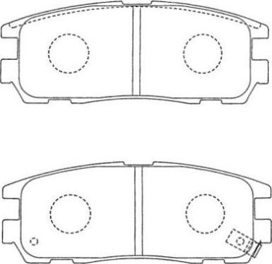 AISIN AS-N149 - Brake Pad Set, disc brake onlydrive.pro