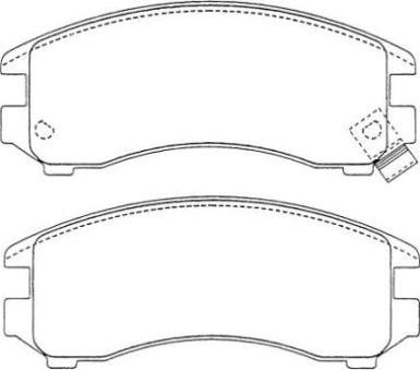 AISIN ASN-183 - Brake Pad Set, disc brake onlydrive.pro