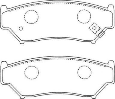 AISIN ASN-175 - Brake Pad Set, disc brake onlydrive.pro