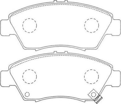 AISIN ASN-250 - Brake Pad Set, disc brake onlydrive.pro