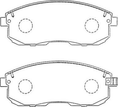 AISIN ASN-257 - Stabdžių trinkelių rinkinys, diskinis stabdys onlydrive.pro