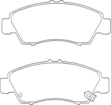 AISIN ASN-235 - Brake Pad Set, disc brake onlydrive.pro