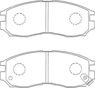 AISIN ASN-223 - Brake Pad Set, disc brake onlydrive.pro