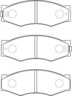 AISIN B1N004 - Тормозные колодки, дисковые, комплект onlydrive.pro