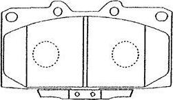 AISIN B1N006 - Brake Pad Set, disc brake onlydrive.pro