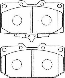 AISIN B1N002 - Brake Pad Set, disc brake onlydrive.pro