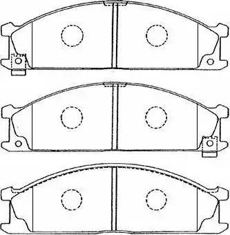 AISIN B1N011 - Тормозные колодки, дисковые, комплект onlydrive.pro