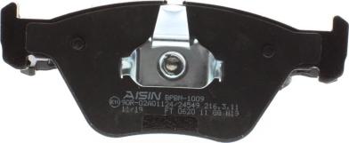 AISIN BPBM-1009 - Stabdžių trinkelių rinkinys, diskinis stabdys onlydrive.pro