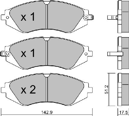 AISIN BPDO-1003 - Brake Pad Set, disc brake onlydrive.pro