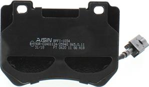 AISIN BPFI-1034 - Brake Pad Set, disc brake onlydrive.pro