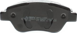 AISIN BPFI-1026 - Brake Pad Set, disc brake onlydrive.pro