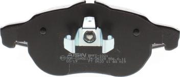 AISIN BPFI-1021 - Brake Pad Set, disc brake onlydrive.pro