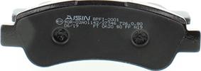 AISIN BPFI-2001 - Brake Pad Set, disc brake onlydrive.pro