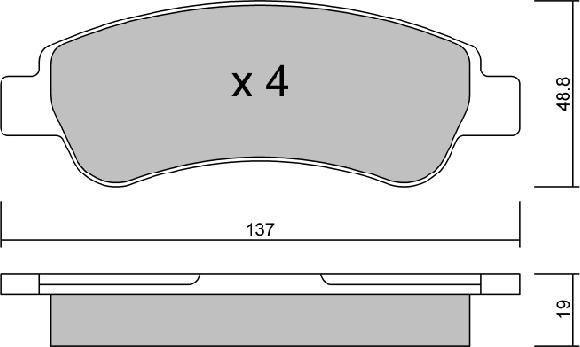 AISIN BPFI-2001 - Brake Pad Set, disc brake onlydrive.pro